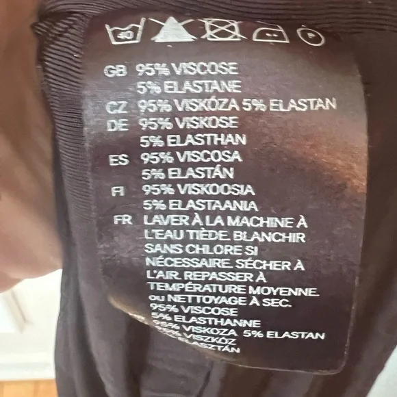 H&M Women’s Black Ruched Dress Size 12 Slinky Bodycon LBD Cocktail - Picture 6 of 7